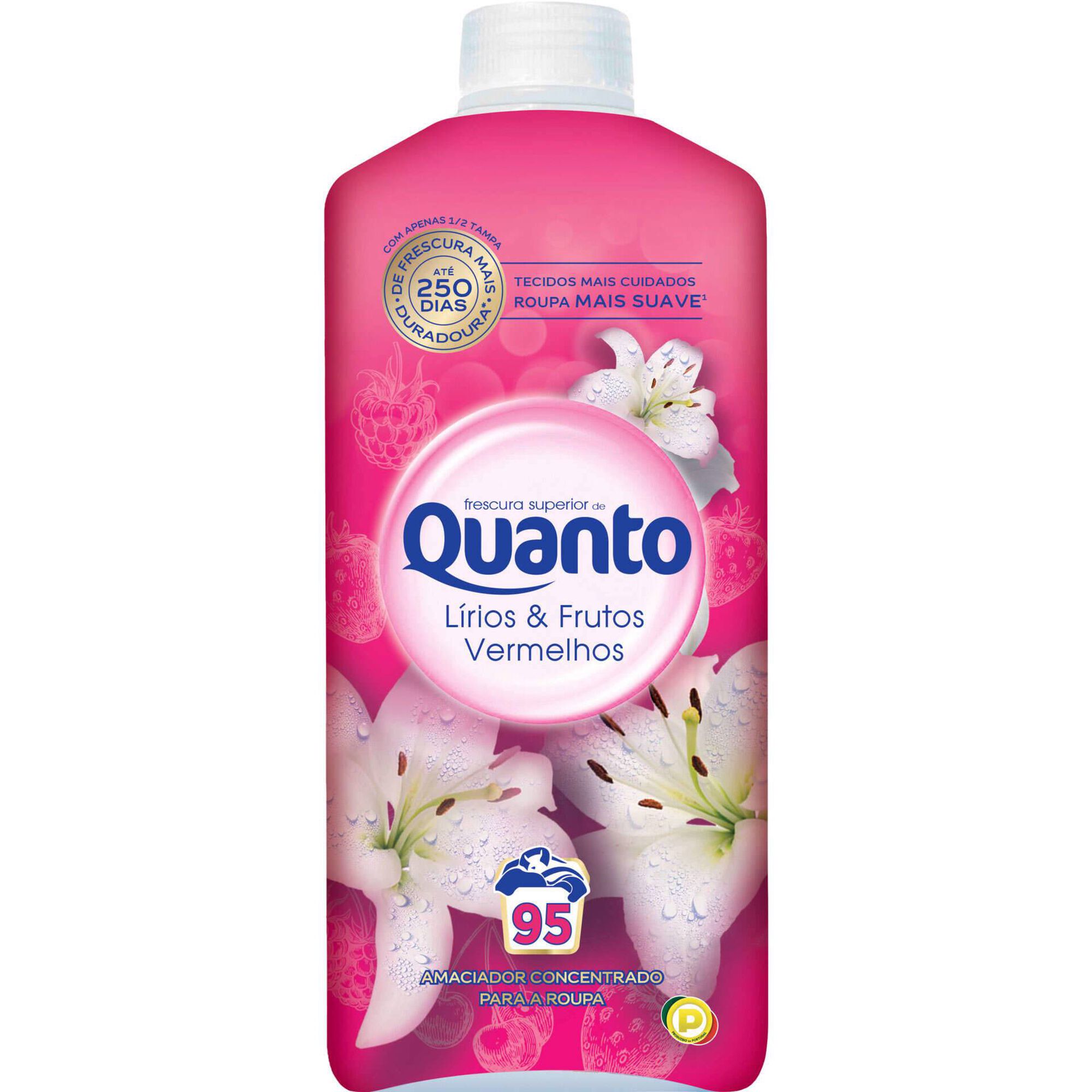 Amaciador Roupa Concentrado Lírios e Frutos Vermelhos