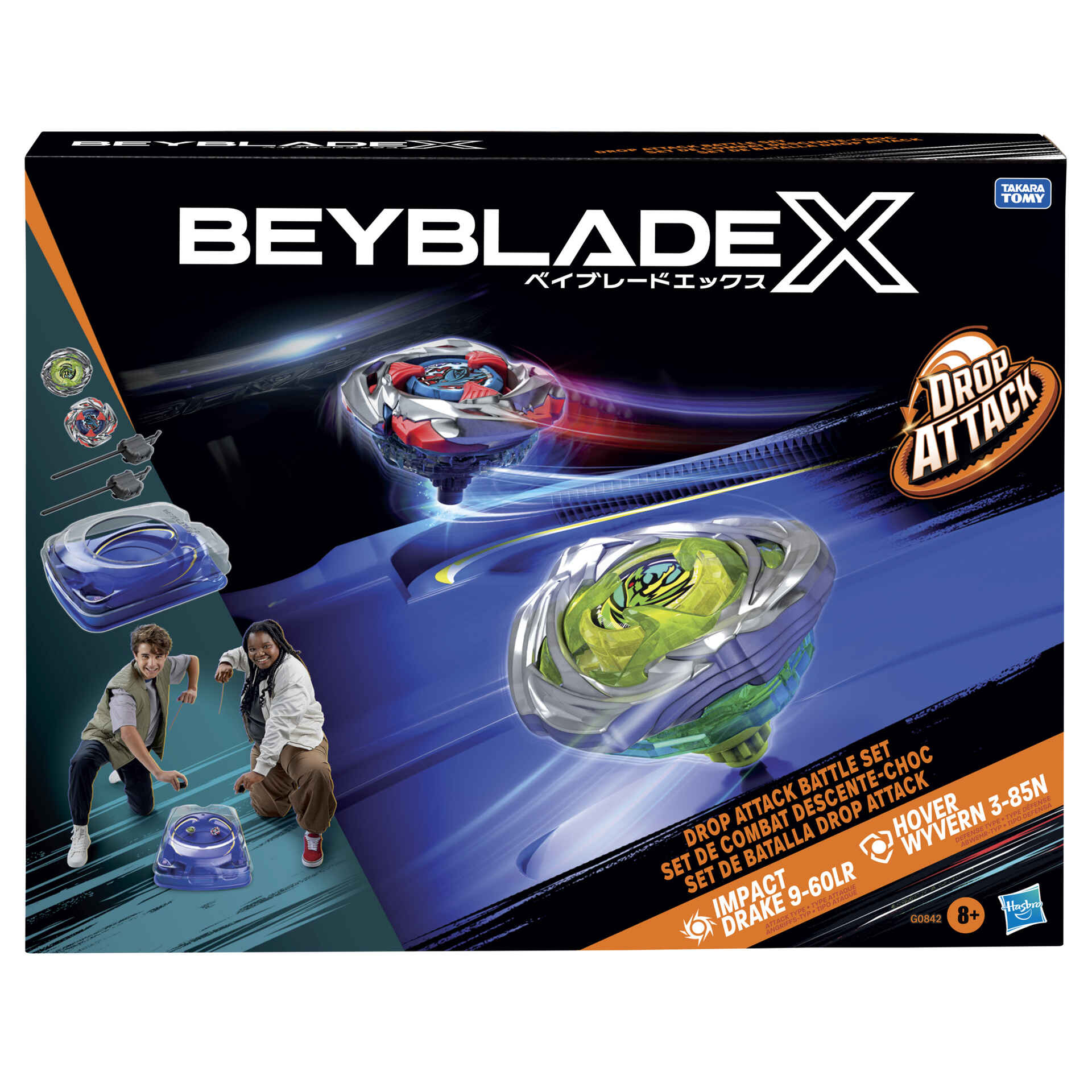 Beyblade X - Estádio com Set Batalha Drop Attack
