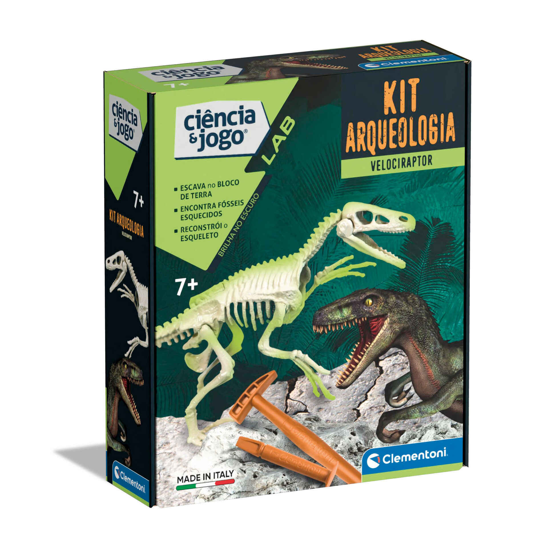 Ciência e Jogo - Kit Arqueologia - Velociraptor