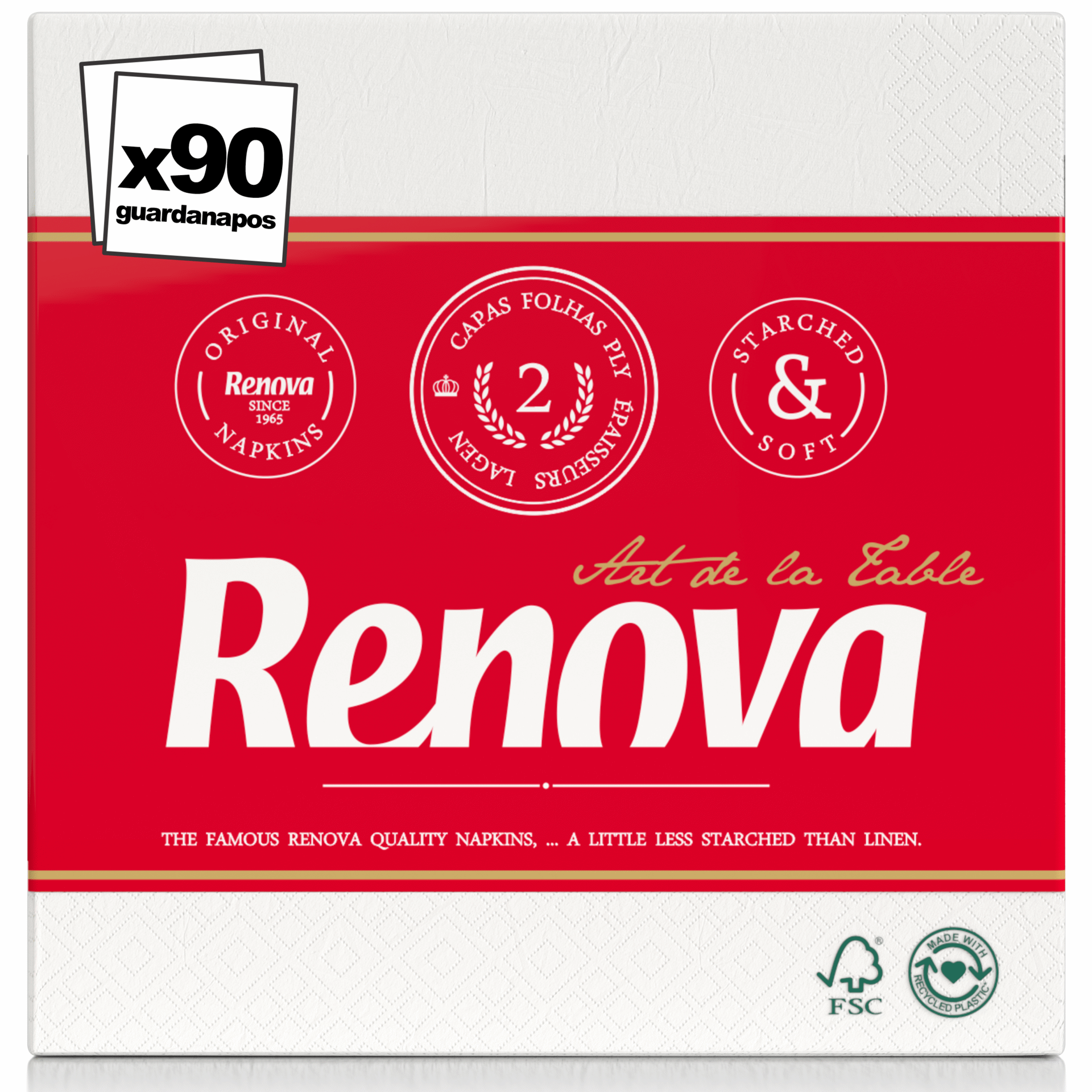 Guardanapos 2 Folhas Art de la Table Branco