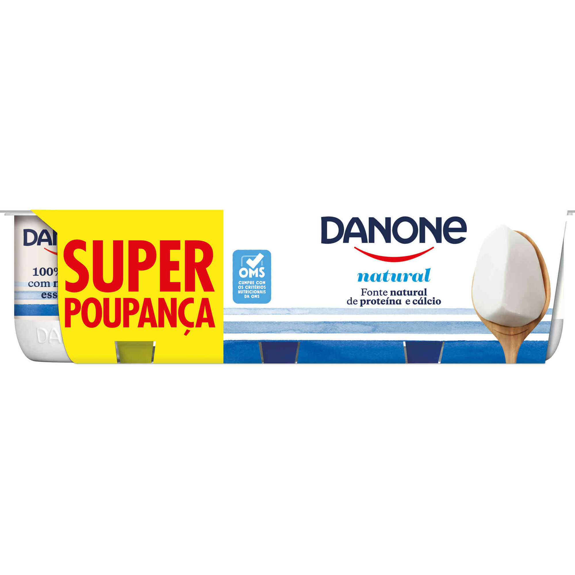 Iogurte Sólido Natural Danone - Pack 8