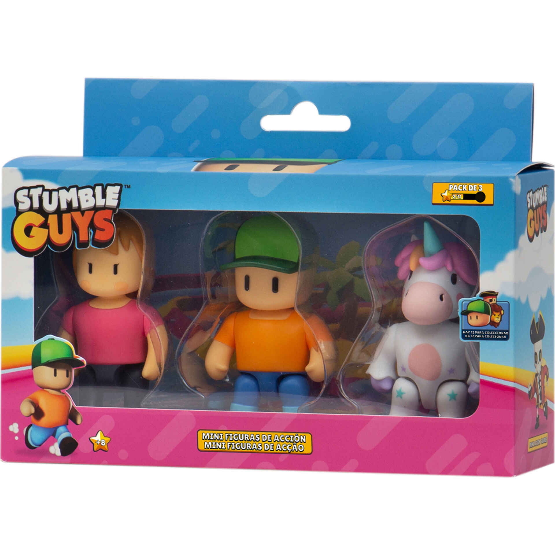 Stumble Guys - Pack 3 Figuras (vários modelos)